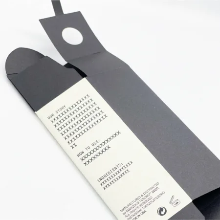 White Matte Custom Design Label for Dropper Box