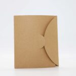 Perfume sample card made of kraft.