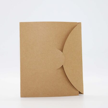 Perfume sample card made of kraft.