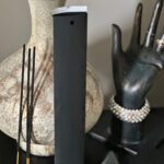 incense black linen envelope