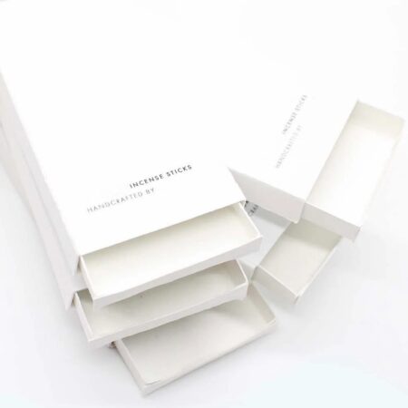 White Matte Incense Branded Custom Boxes