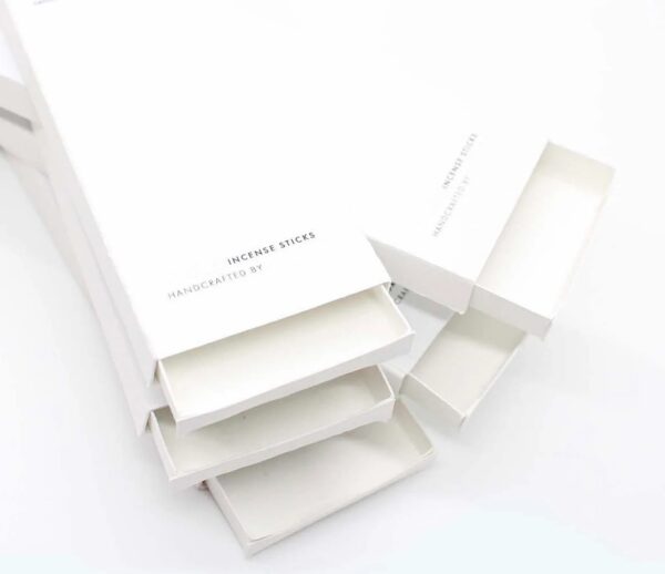 White Matte Incense Branded Custom Boxes