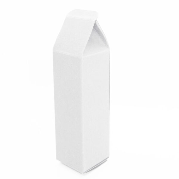 White Mini Milk Carton Tan Boxes for 1 oz Dropper Bottles