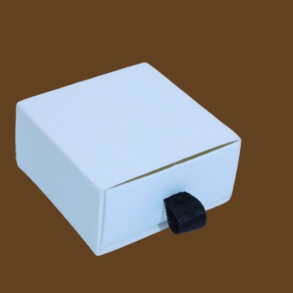 Mini gift drawer box black ribbon