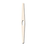 UX BOXES® | A digital rendering of a Double-Ended Cream-Colored Perfume Scent Strip with Tapered Tip outlined.