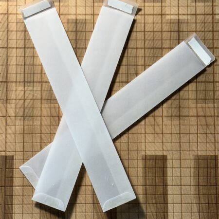 UX BOXES® Super Cute Mini Eco Rectangular Blurred Slim Blank Translucent Envelopes™ l 6" Tall by 1" Wide | 1 PIECE