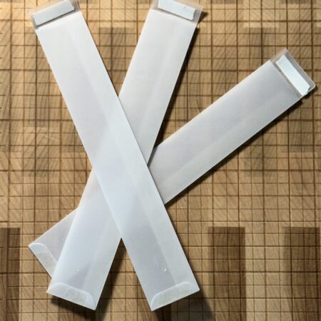 UX BOXES® Super Cute Mini Eco Rectangular Blurred Slim Blank Translucent Envelopes™ l 6" Tall by 1" Wide | 1 PIECE