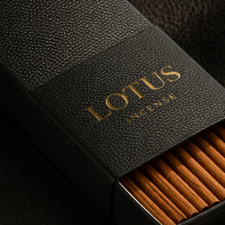 Eco-Place™ Textured Black Incense Slider Packaging